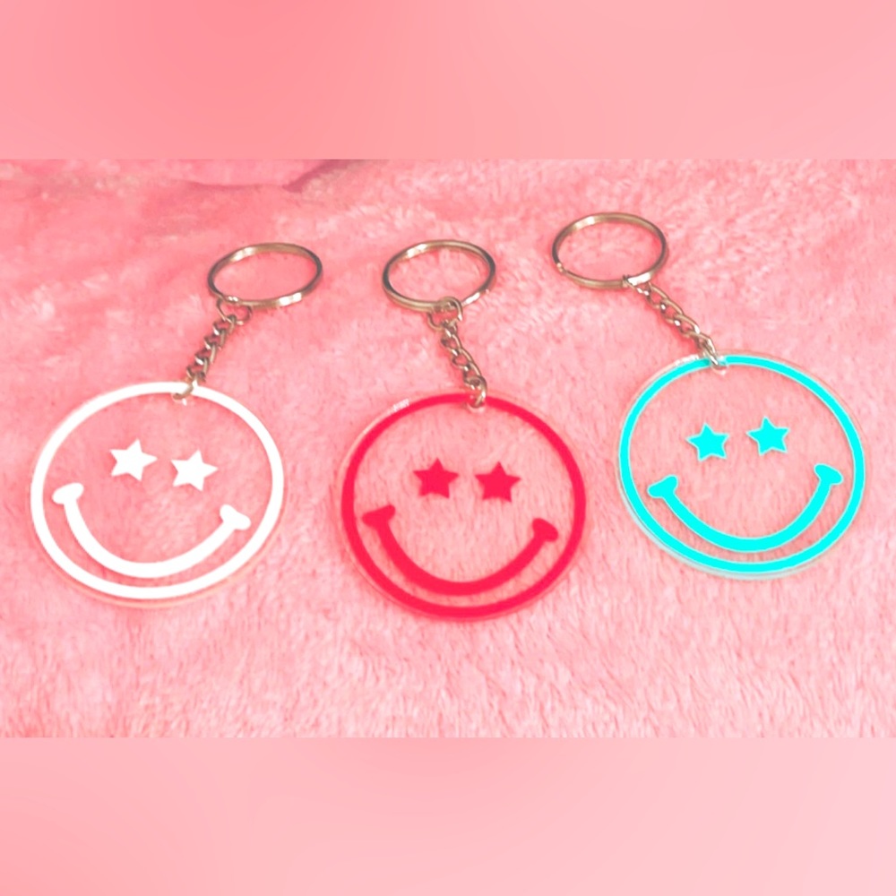 Smiley face keychains!!!